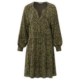 Overview second image: Yaya jurk army groen met print