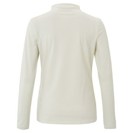 Overview second image: Yaya top met geplooide col zilver zand