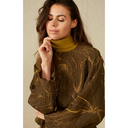 Overview image: Yaya shirt met dessin army groen