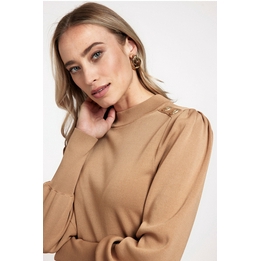 Overview second image: Studio Anneloes pullover sasja camel