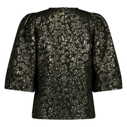 Overview second image: Nukus blouse Delilah zwart/goud