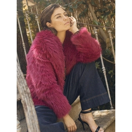Overview image: Mos Mosh jas Lennie faux fur rood