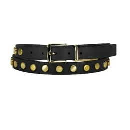 Overview image: Ibana leren riem zwart